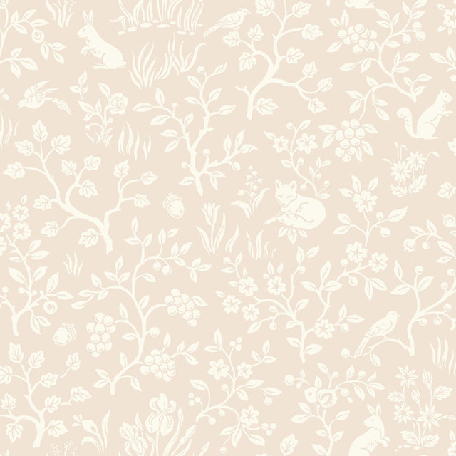 Magnolia Home Fox & Hare Pink Wallpaper