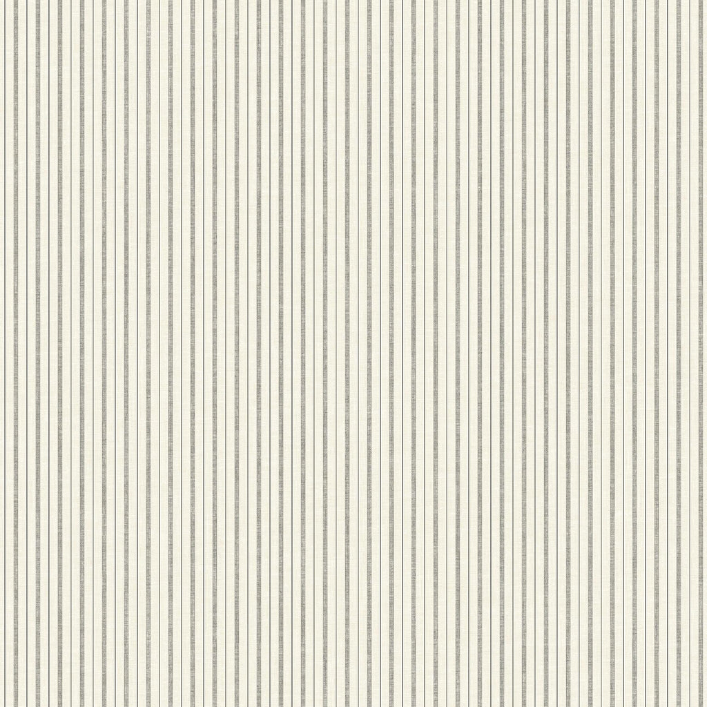 Magnolia Home French Ticking Charcoal/Black Wallpaper