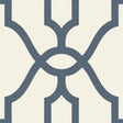 Magnolia Home Woven Trellis Federal Blue on White Wallpaper