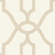 Magnolia Home Woven Trellis Embossed Letter (Beige) Wallpaper