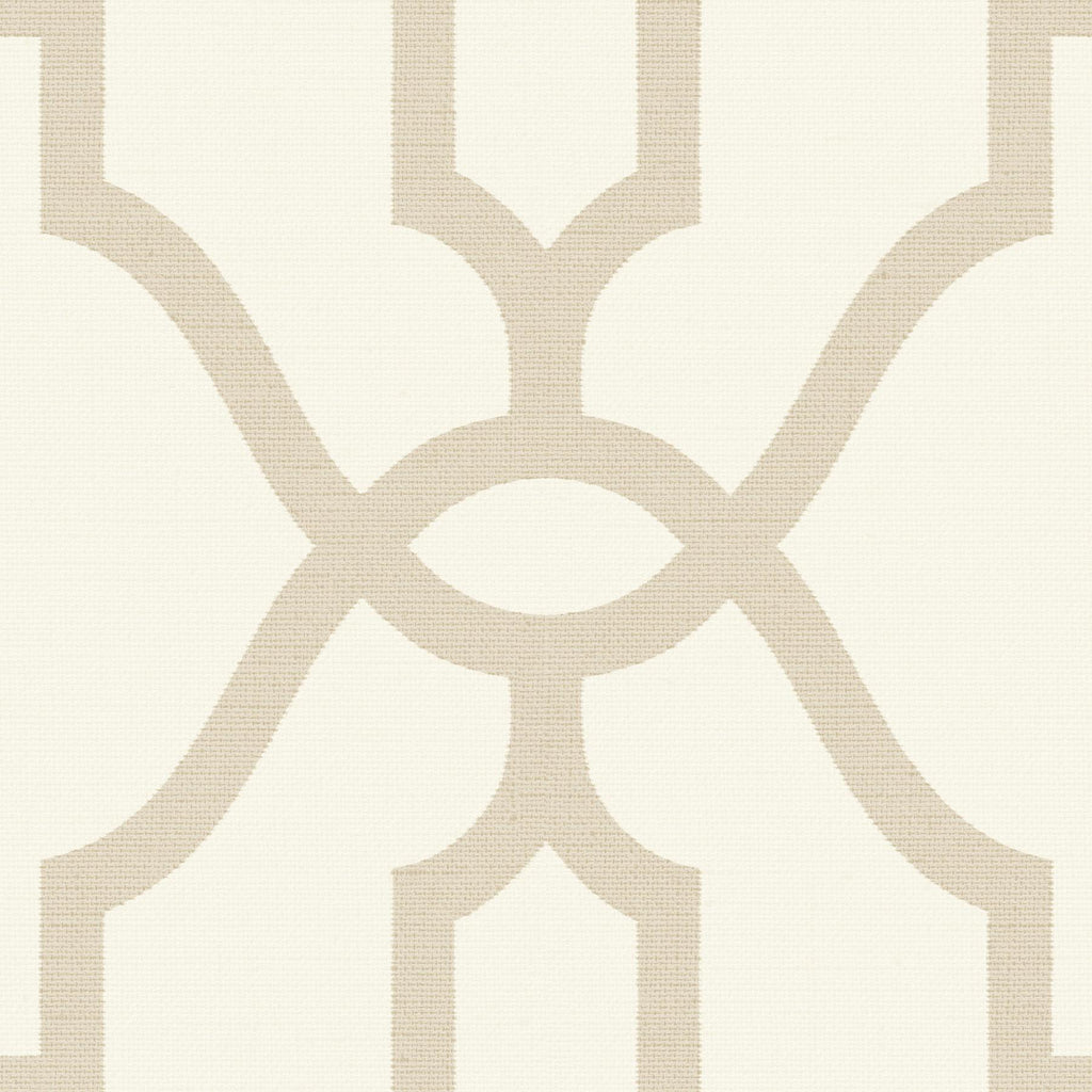 Magnolia Home Woven Trellis Embossed Letter (Beige) Wallpaper