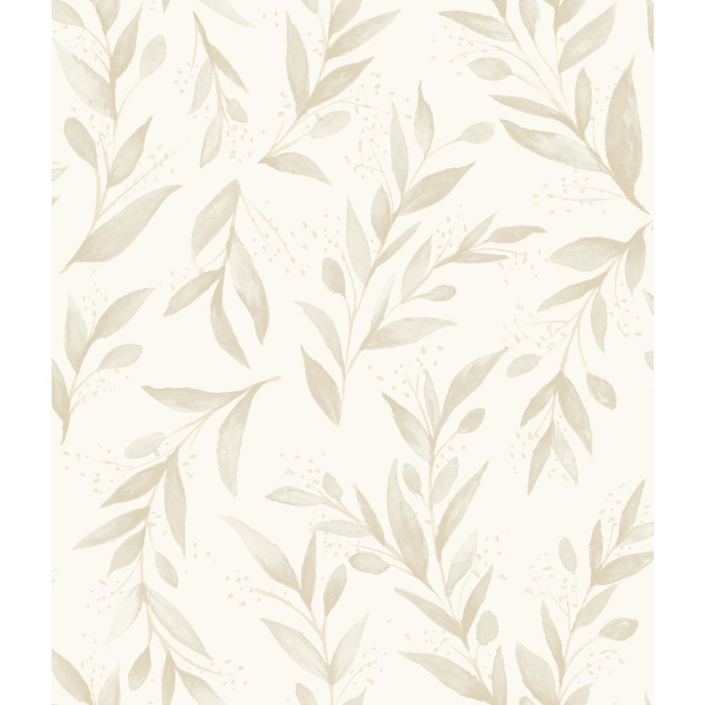 Magnolia Home Olive Branch Beige Wallpaper