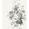 Magnolia Home Tea Rose Black/White On White Wallpaper