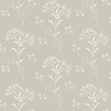 Magnolia Home Wildflower Cupola (Light Grey)/White Wallpaper