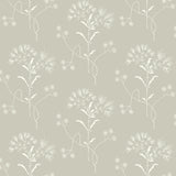 Magnolia Home Wildflower Cupola (Light Grey)/White Wallpaper