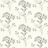 Magnolia Home Wildflower Black on White Wallpaper
