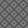 Magnolia Home Diamond Sketch White on Black Wallpaper