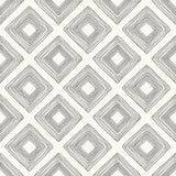 Magnolia Home Diamond Sketch Black on White Wallpaper