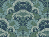 York Yarrow Nouveau Blue/Green Wallpaper