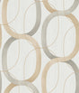 York Designer Series Interlock Dark Taupe Wallpaper