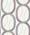 York Designer Series Interlock Plum Wallpaper