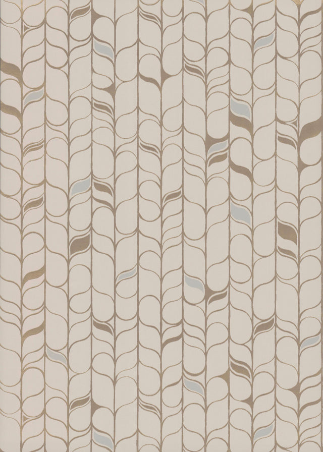 York Designer Series Perfect Petals Beige/Gold Wallpaper