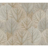 York Designer Series Leaf Concerto Taupe Wallpaper