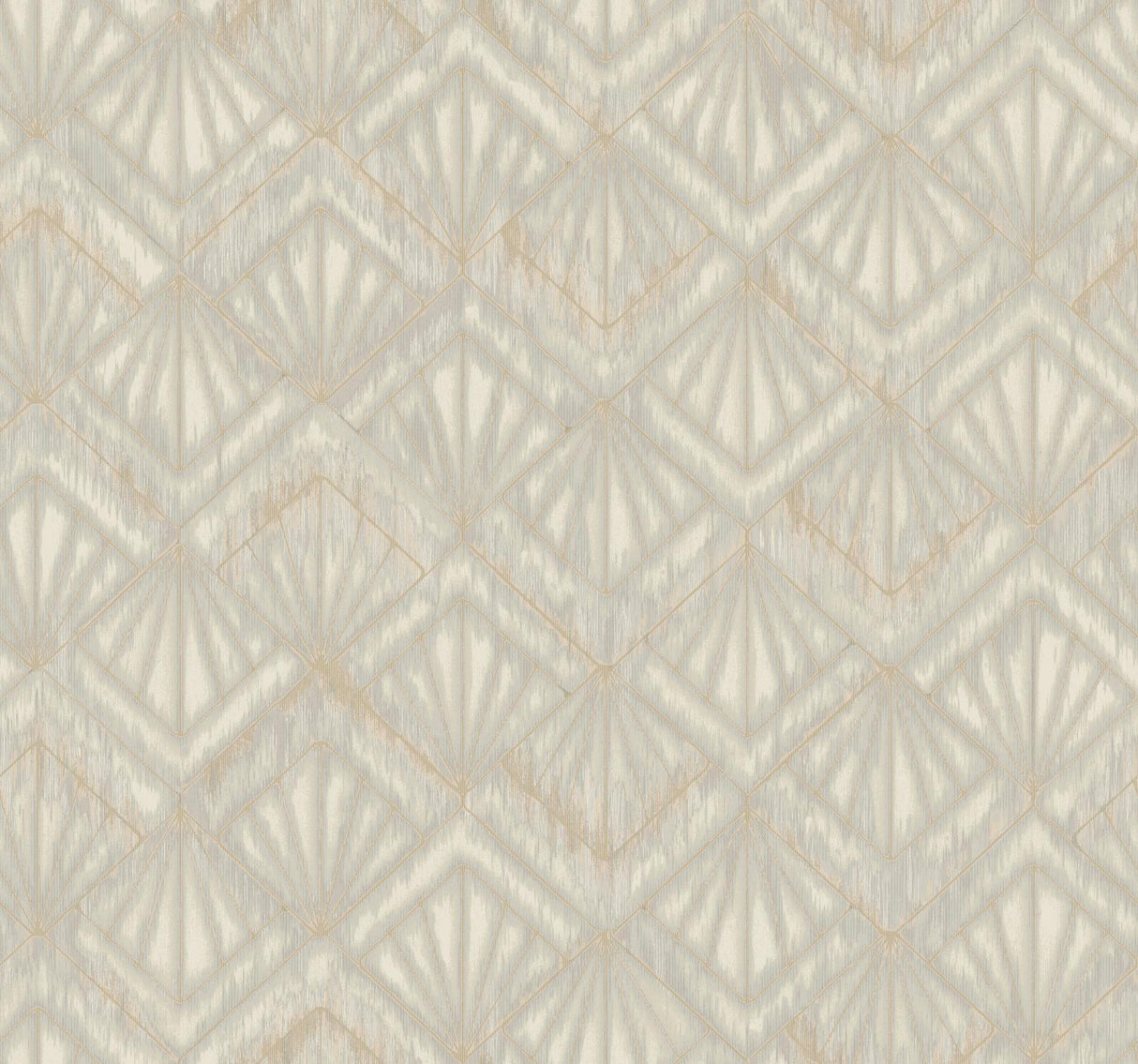York Designer Series Modern Shell Gray/Beige Wallpaper