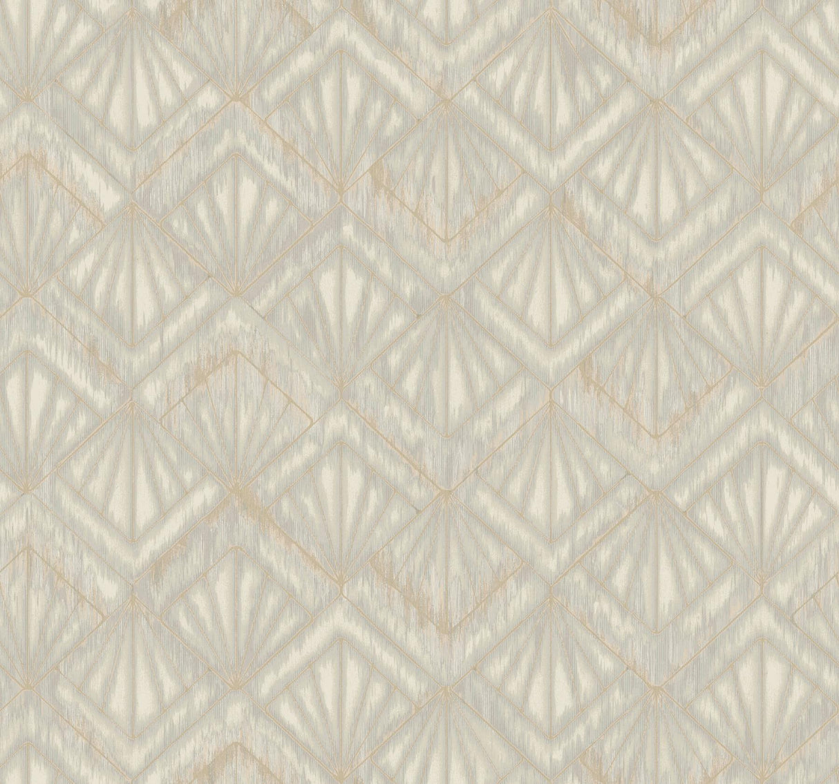 York Designer Series Modern Shell Gray/Beige Wallpaper