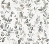 York Designer Series Joyful Eucalyptus Gray/Taupe Wallpaper