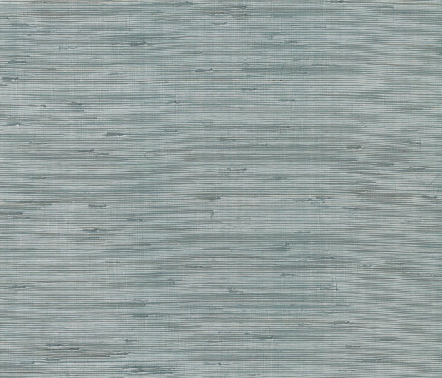 York Designer Series Metallic Jute Silver/Aqua Wallpaper