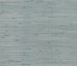 York Designer Series Metallic Jute Silver/Aqua Wallpaper