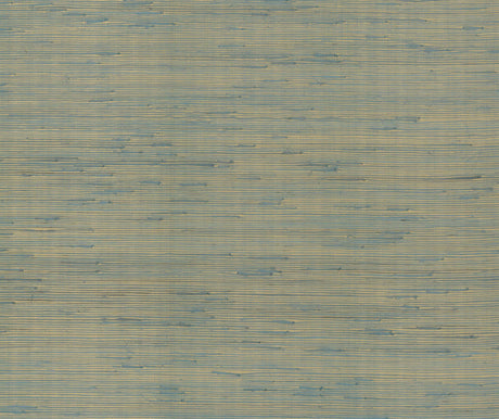 York Designer Series Metallic Jute Gold/Blue Wallpaper