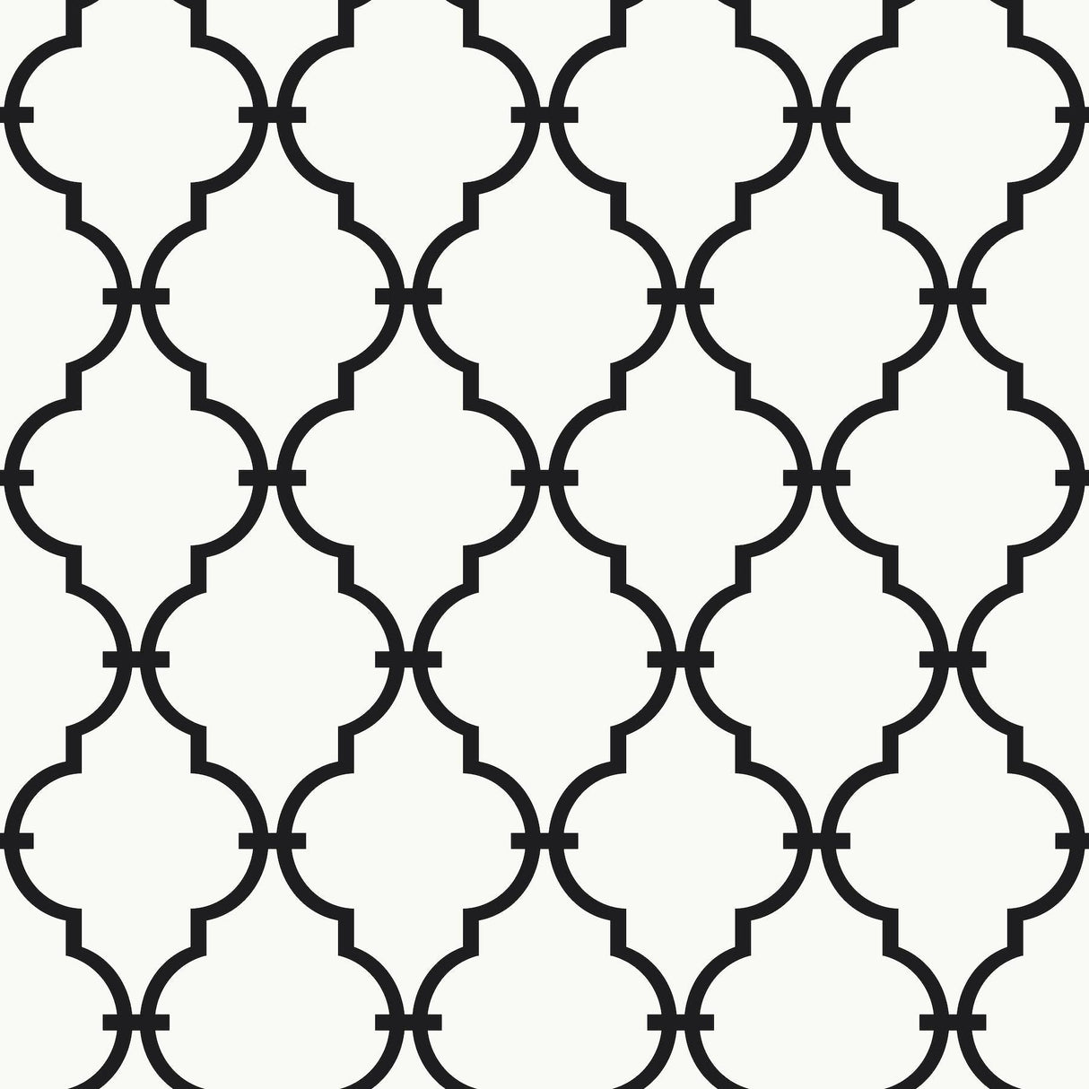 York Modern Trellis Blacks Wallpaper