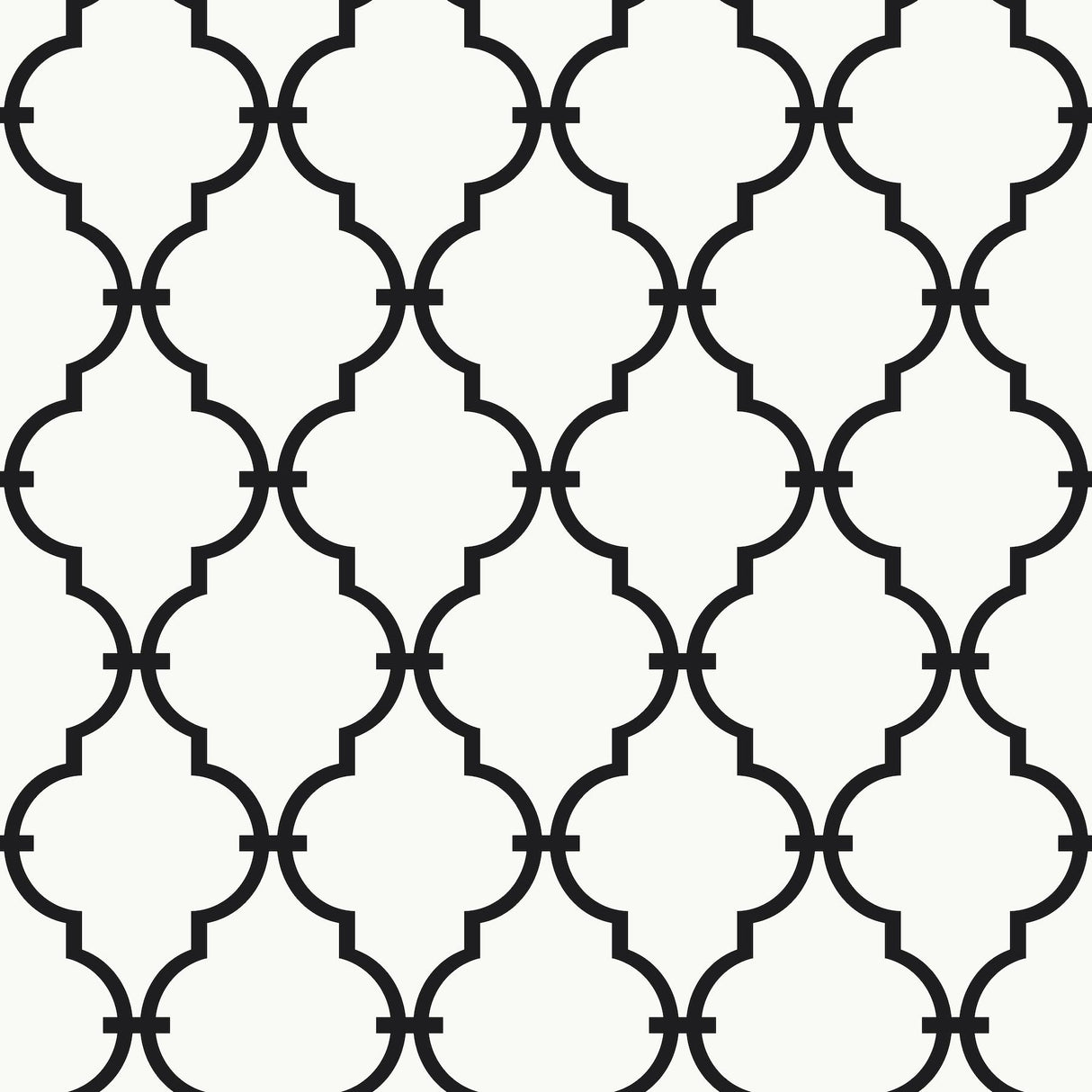 York Modern Trellis Blacks Wallpaper