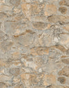 York Field Stone Tan/Gray Wallpaper