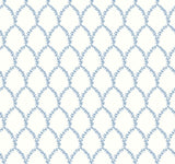 Rifle Paper Co. Laurel Blue/White Wallpaper