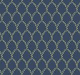Rifle Paper Co. Laurel Navy Wallpaper