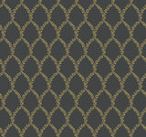 Rifle Paper Co. Laurel Gold/Black Wallpaper