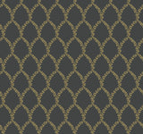 Rifle Paper Co. Laurel Gold/Black Wallpaper