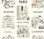 Rifle Paper Co. City Maps Gray/Gold Wallpaper
