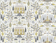 Rifle Paper Co. Camont Linen/Gold Wallpaper