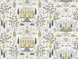 Rifle Paper Co. Camont Linen/Gold Wallpaper
