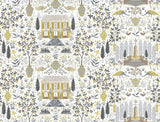 Rifle Paper Co. Camont Linen/Gold Wallpaper