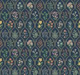 Rifle Paper Co. Hawthorne Navy Wallpaper