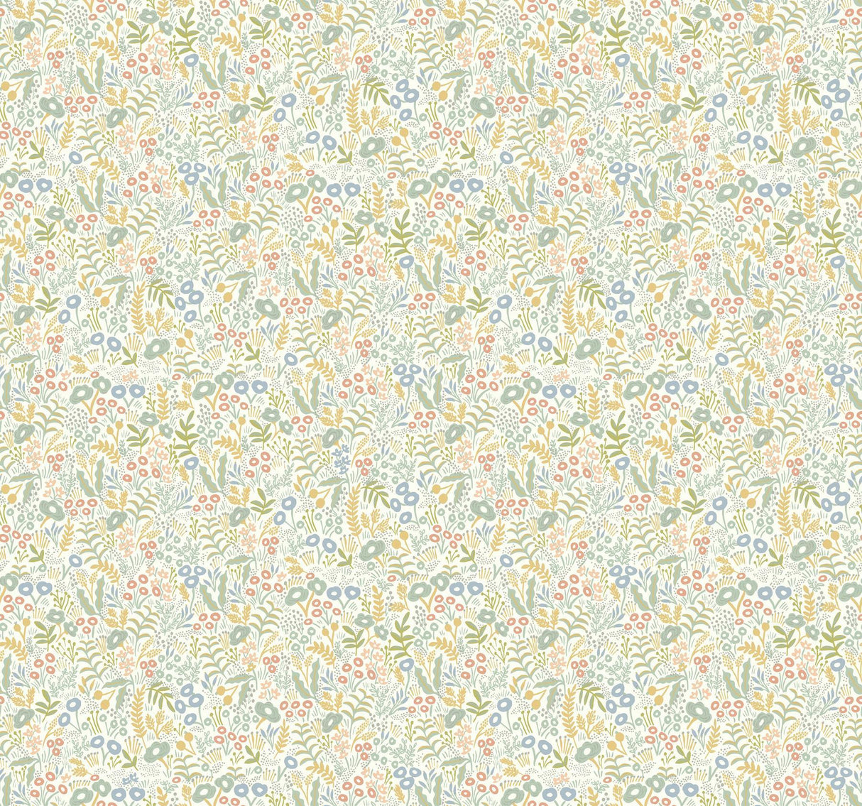 Rifle Paper Co. Tapestry Light Mustard Wallpaper