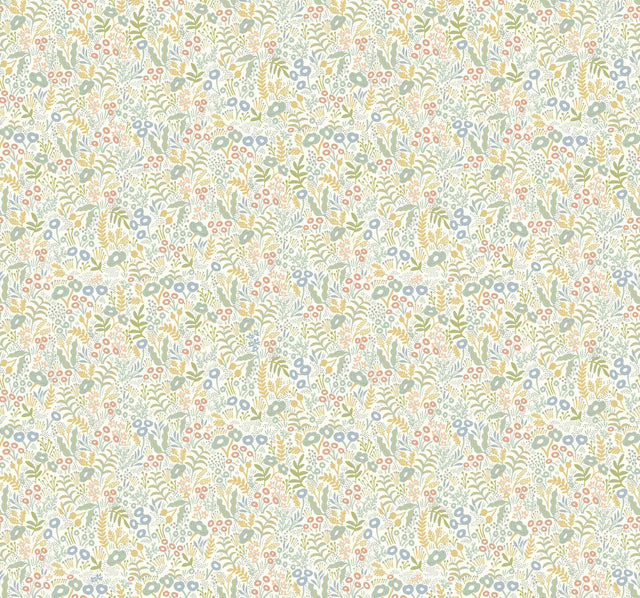 Rifle Paper Co. Tapestry Light Mustard Wallpaper