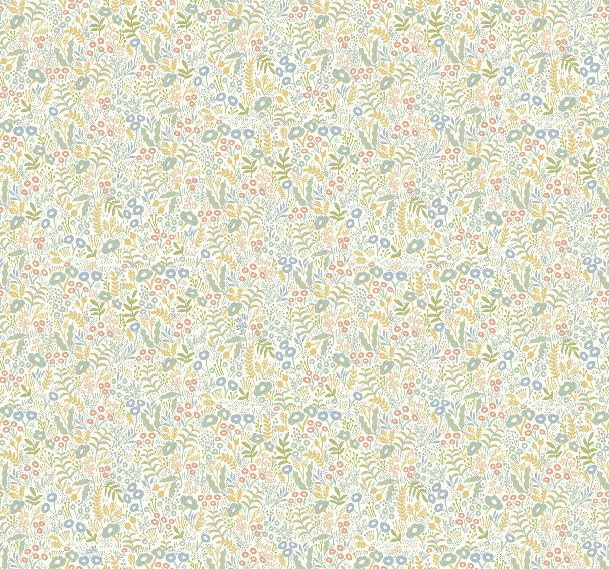 Rifle Paper Co. Tapestry Light Mustard Wallpaper