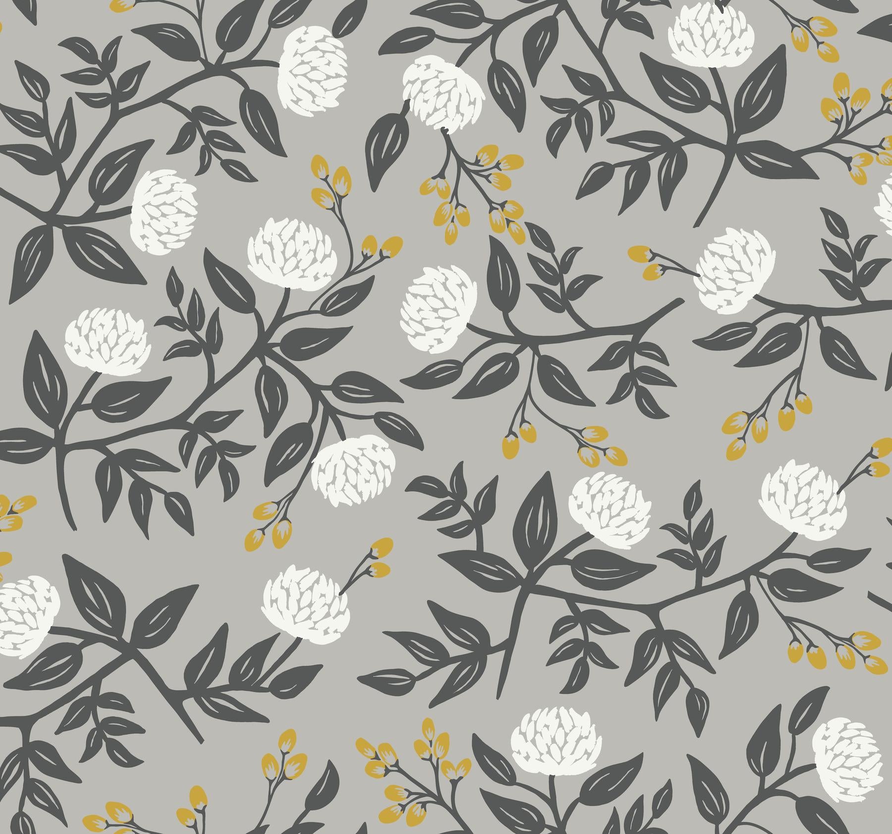 Rifle Paper Co Peonies Grey Wallpaper - 6710982901806 20 