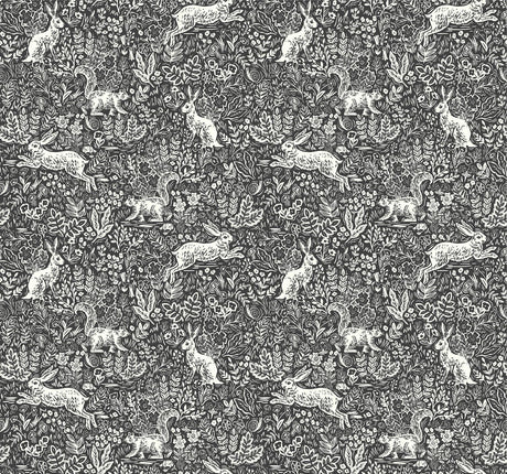 Rifle Paper Co. Fable Black/White Wallpaper