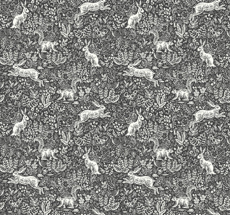 Rifle Paper Co. Fable Black/White Wallpaper