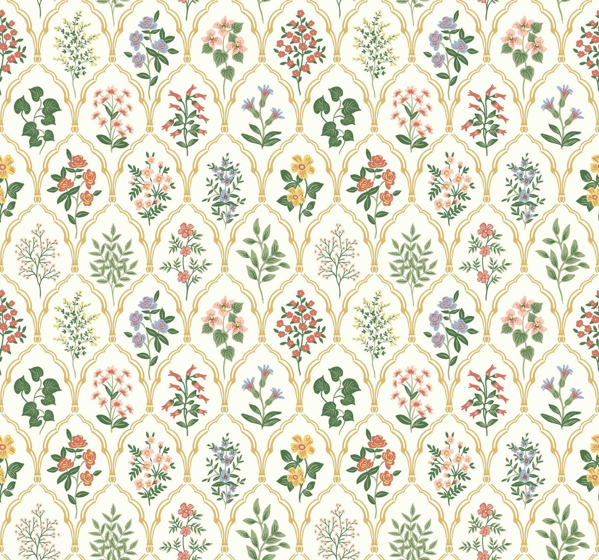 Rifle Paper Co. Hawthorne Cream Wallpaper