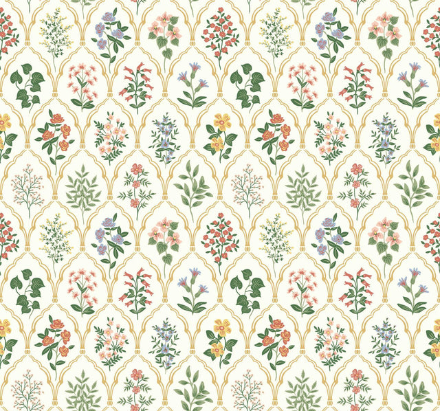Rifle Paper Co. Hawthorne Cream Wallpaper