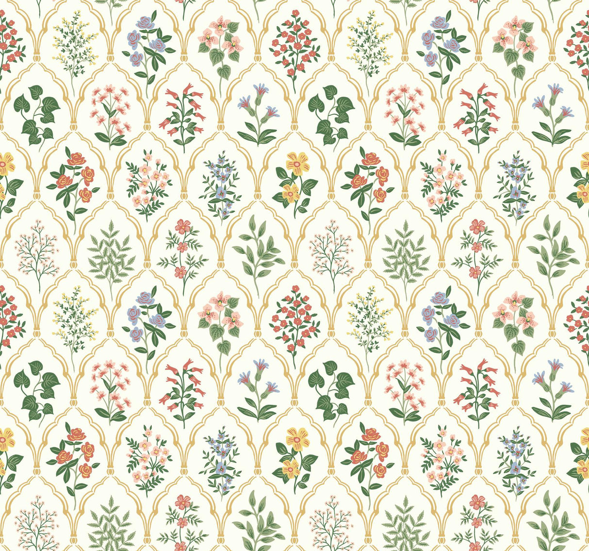 Rifle Paper Co. Hawthorne Cream Wallpaper