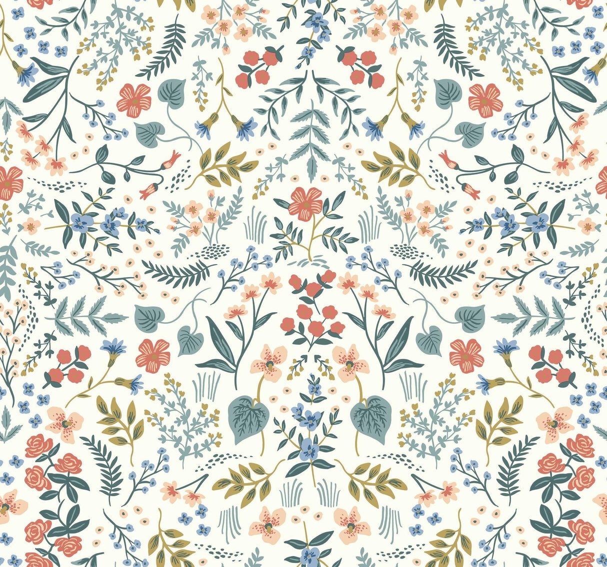 Rifle Paper Co. Wildwood Beige/Coral Wallpaper