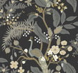 Rifle Paper Co. Peacock Black Wallpaper