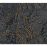 Ronald Redding Designs Polished Marble Black Wallpaper