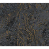 Ronald Redding Designs Polished Marble Black Wallpaper