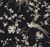 Ronald Redding Designs Bird & Blossom Chinoserie Black Wallpaper