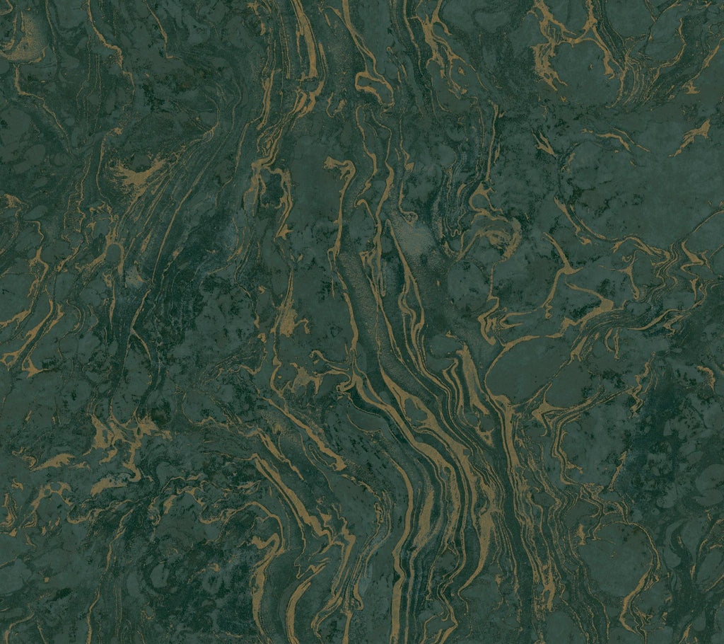 Ronald Redding Designs Polished Marble Green Wallpaper